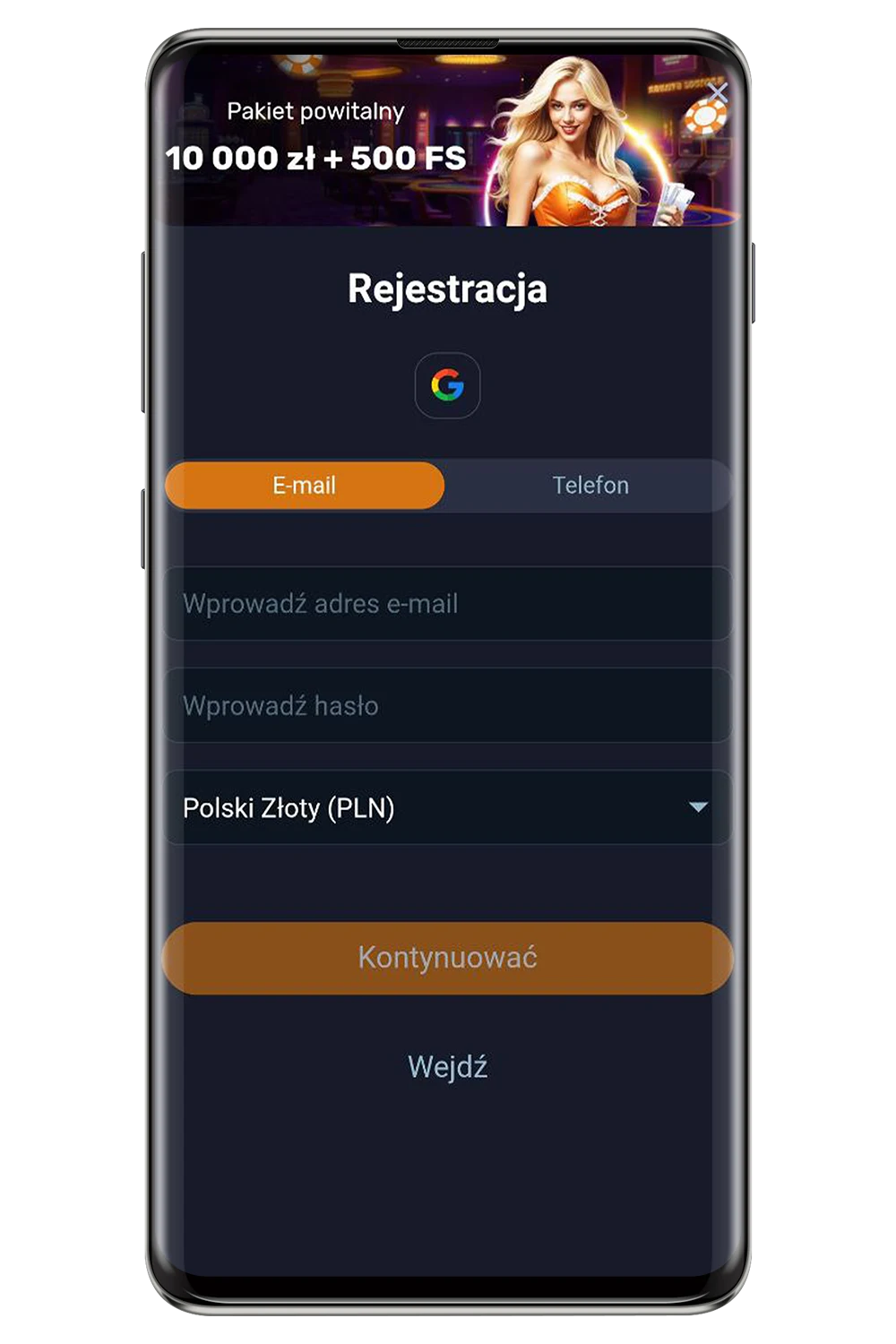 Zrzuty ekranu z oficjalnej strony internetowej Vox