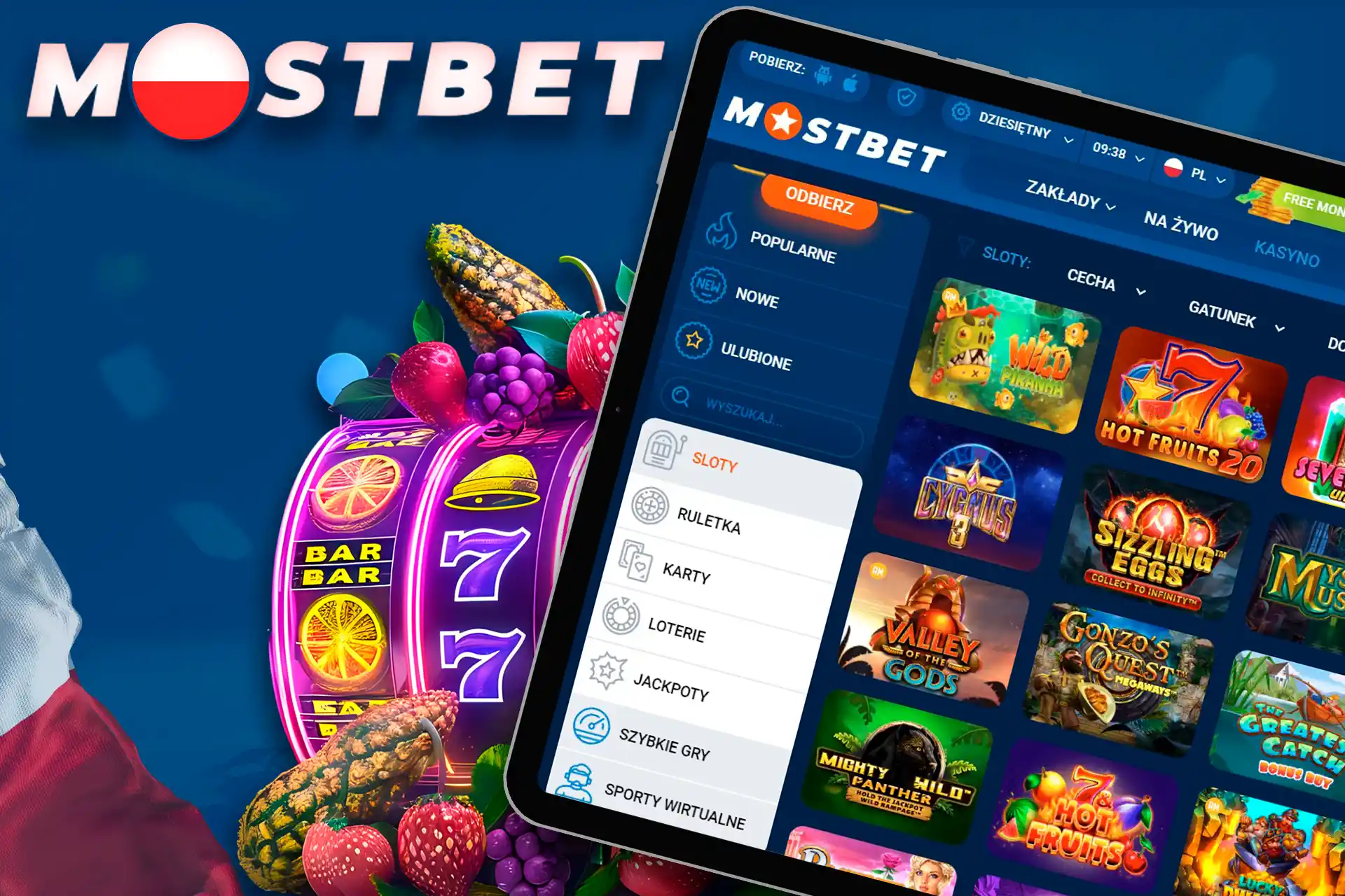 Graj w sloty i inne gry kasynowe