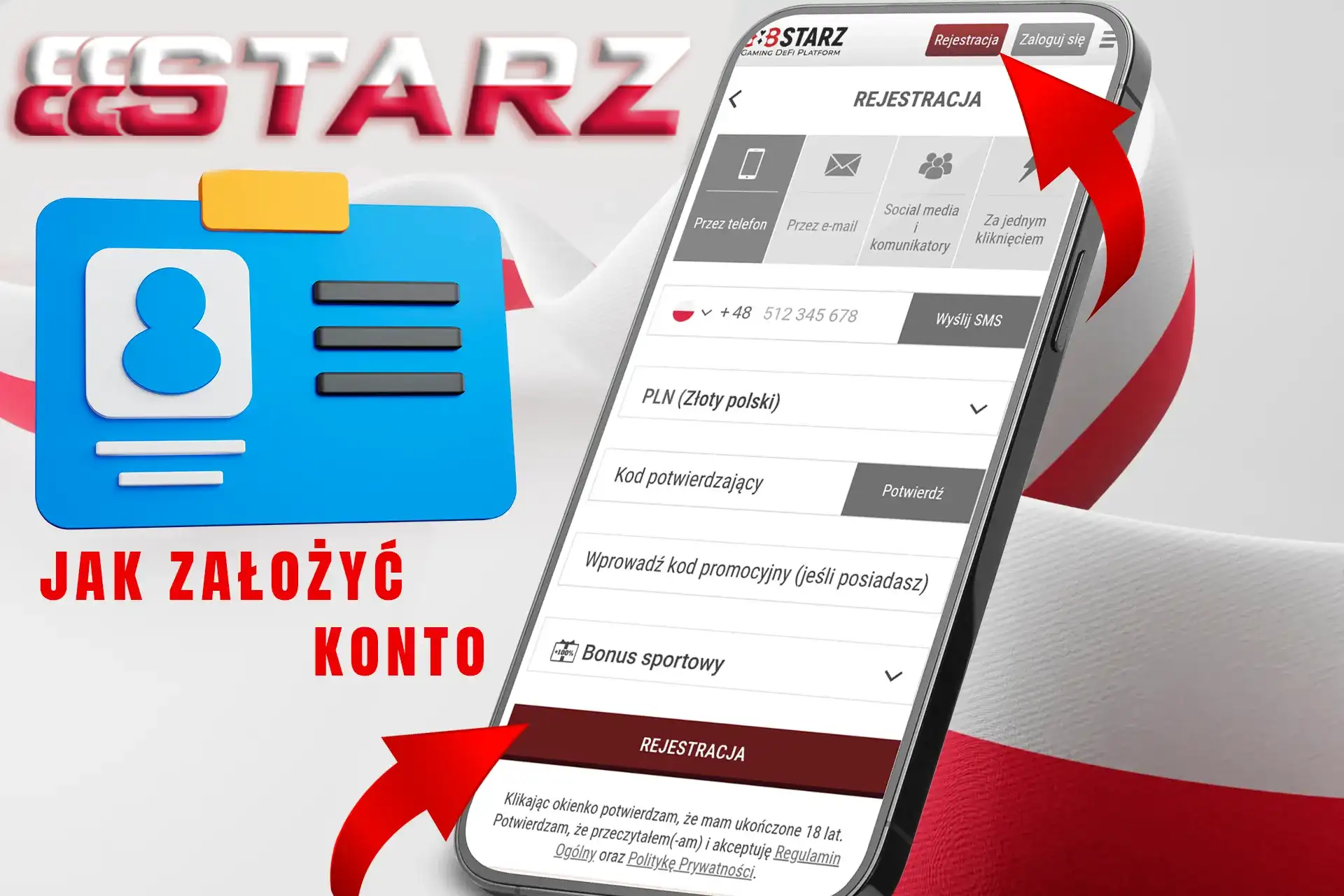 Prosty proces rejestracji na stronie bukmachera