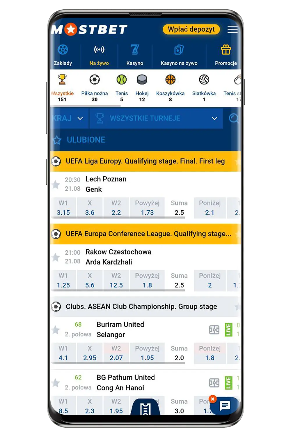 Zrzuty ekranu z oficjalnej strony internetowej