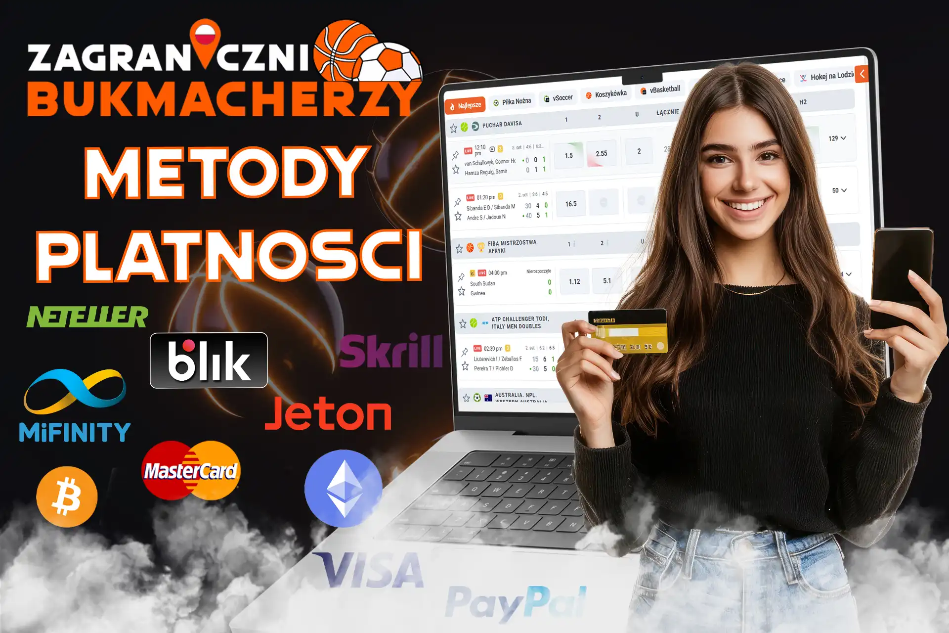 Zagraniczni bukmacherzy oferują szeroki wybór metod płatności.