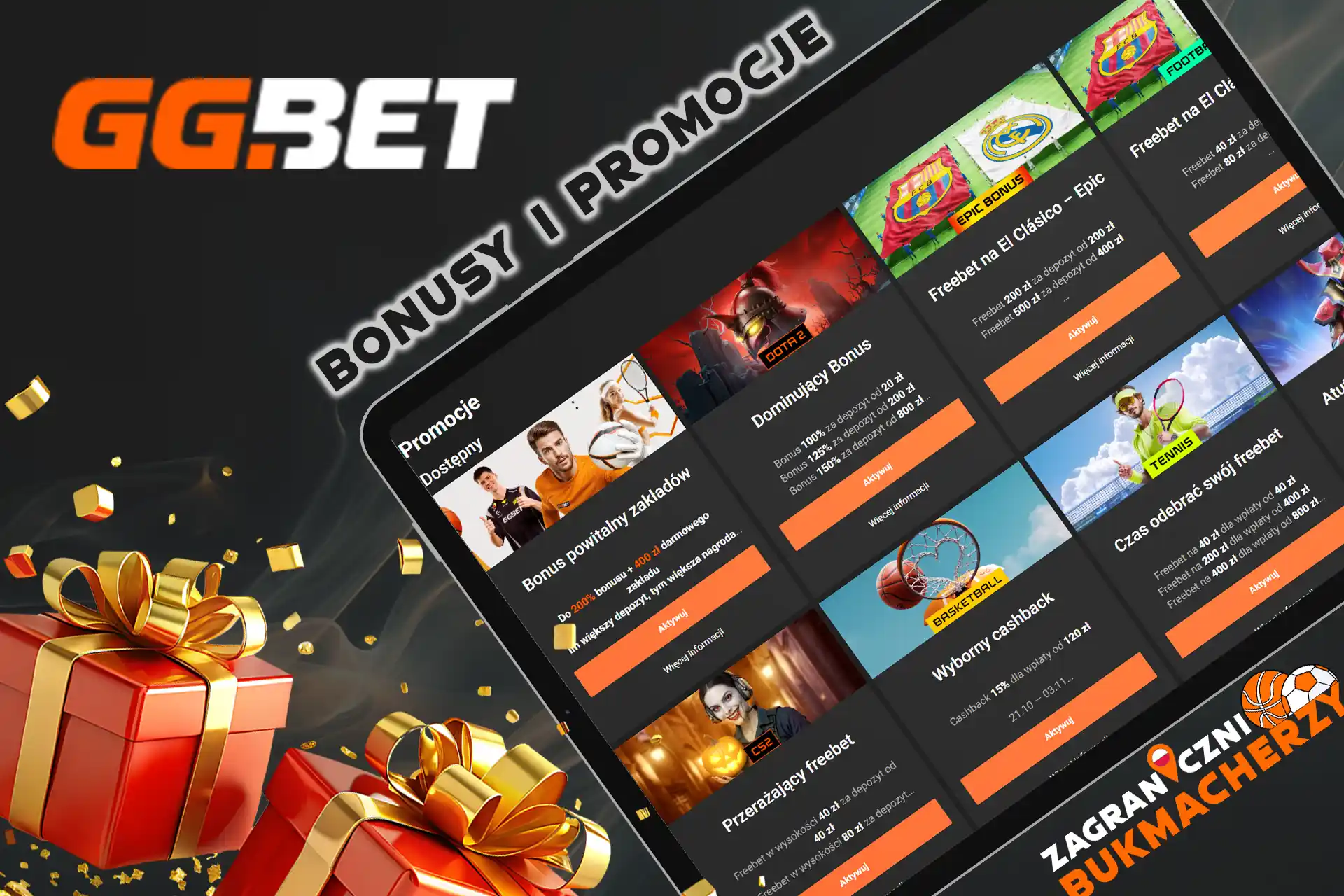 Zdobądź mnóstwo bonusów kasyno GGBet