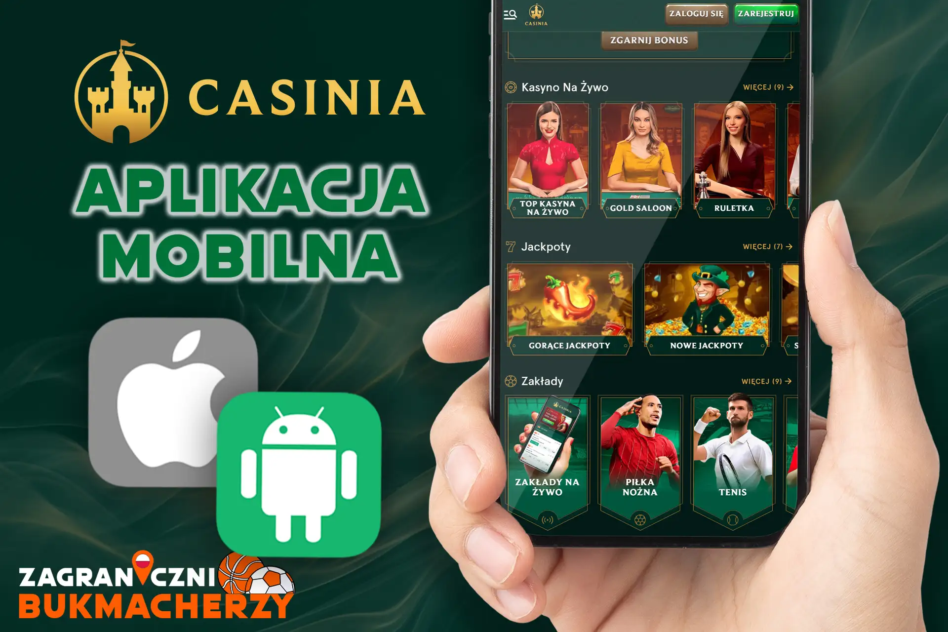 Wygodna aplikacja mobilna kasyna na Androida i iOS